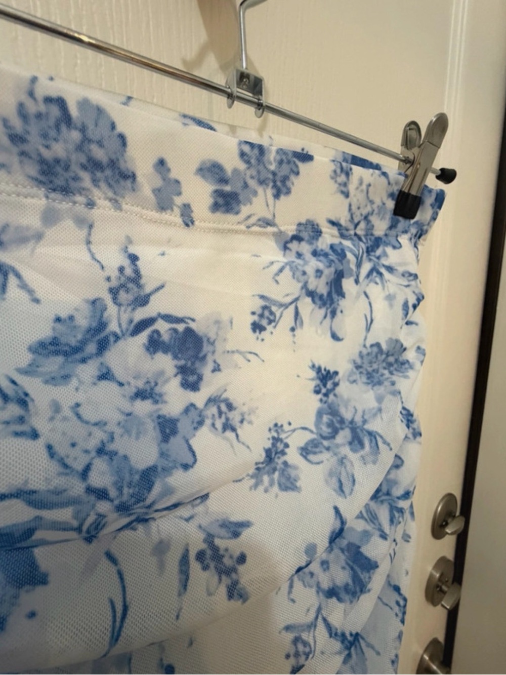 Shein Blue Floral Ruched Skirt or Tube Dress - Picture 3 of 5